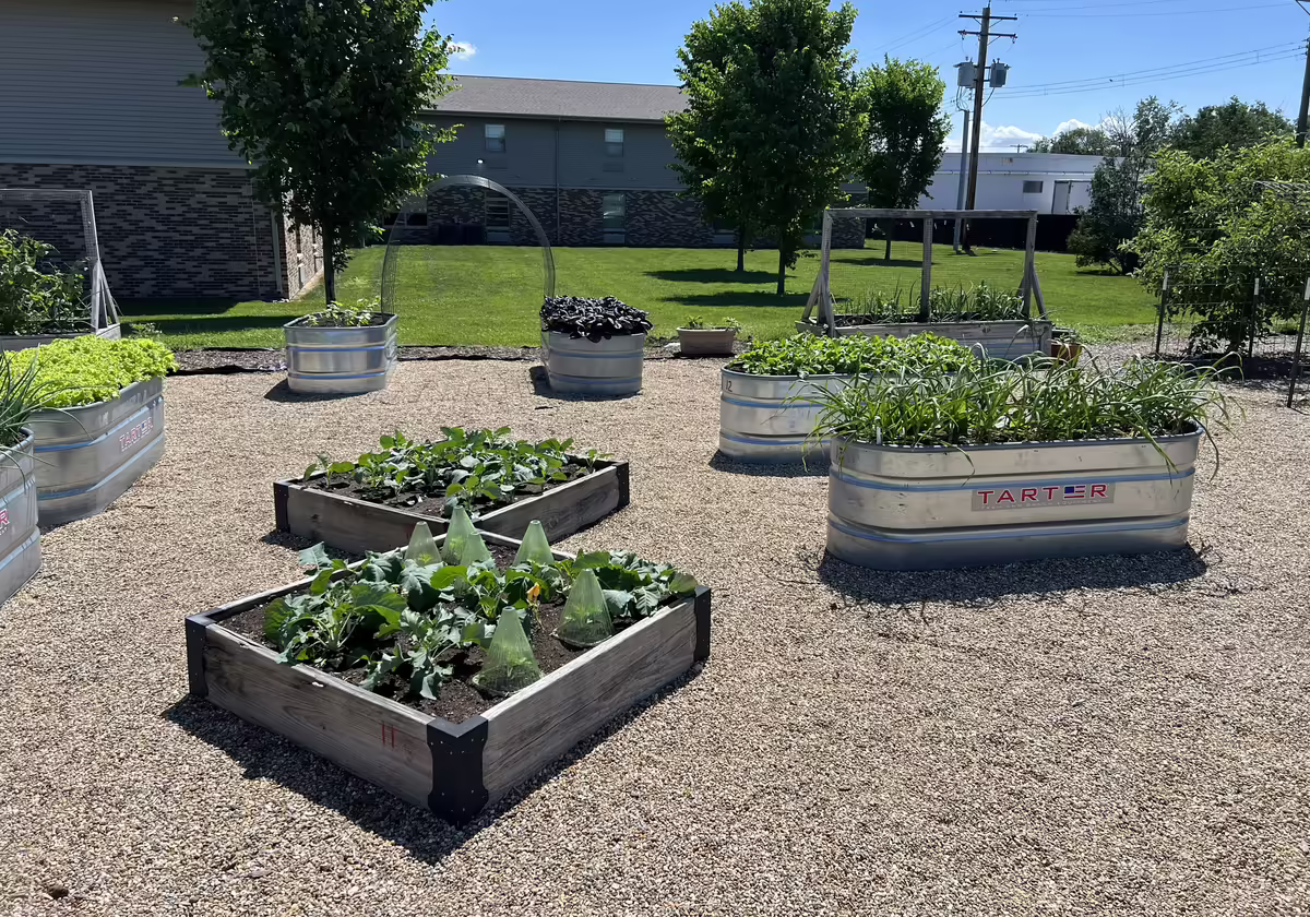 Crossing Garden raised beds