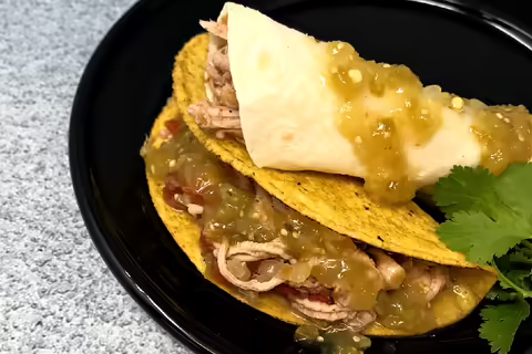 Green Chile Pork Tacos