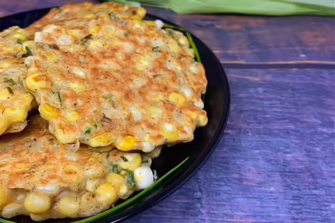 Corn and Chive Cake