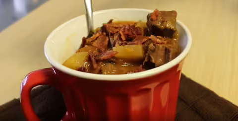 Bowl of Venison and Root Vegetable Stew