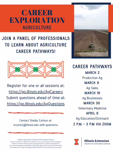 Career Exploration Agriculture Flyer
