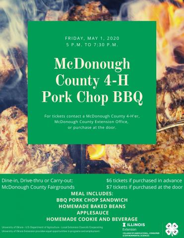 mcdonough county 4-h bbq flyer