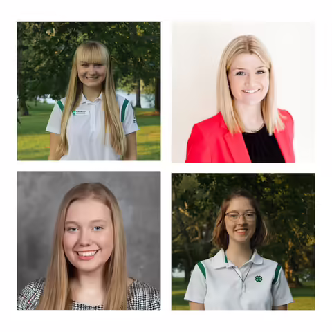 photos of youth leaders of Illinois Farm Bureau