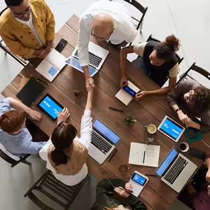 people sitting at table