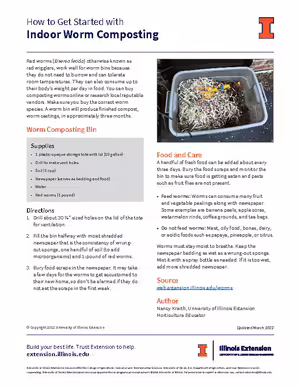 indoor worm composting
