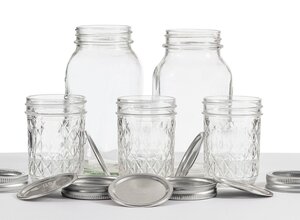 clear canning jars