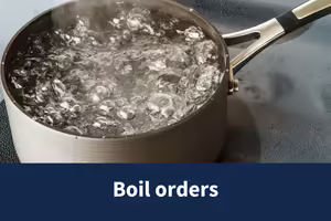 pot of boiling water