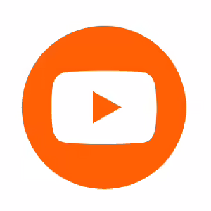 Orange YouTube icon