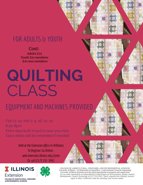 Mont. Quilting Class