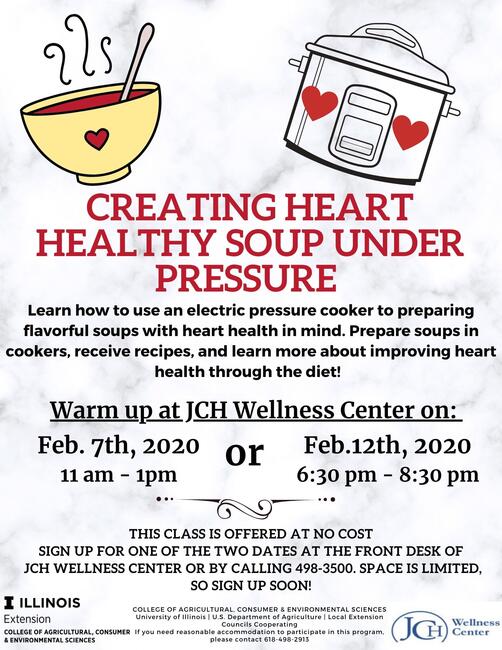 Heart Healthy Soup Under Pressure Flyer 
