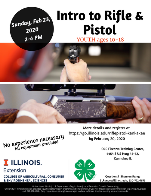 Intro to Rifle and Pistol flyer