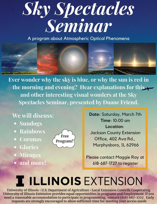 Sky Spectacles Seminar flyer graphic