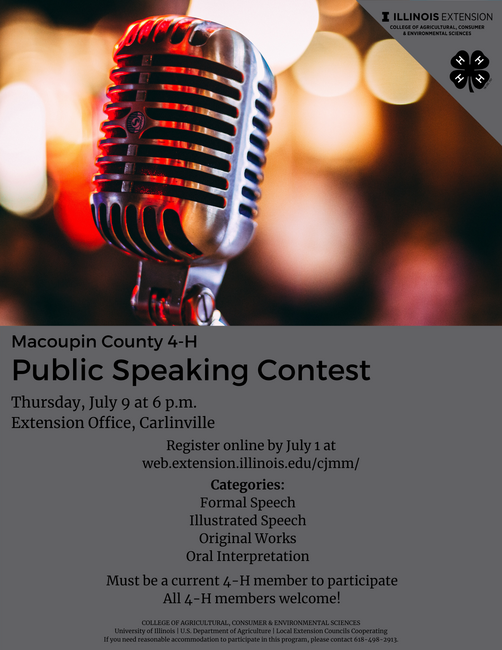 Macoupin Public Speaking