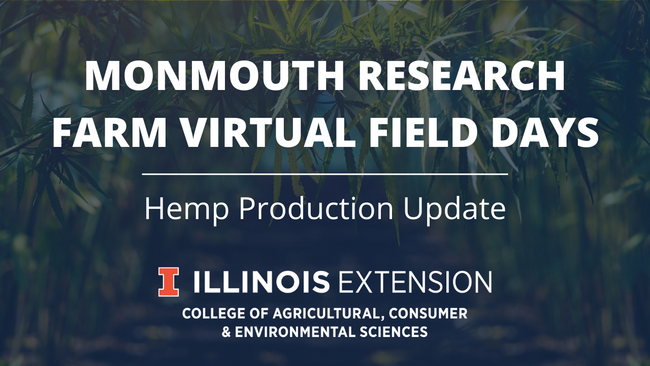 graphic of virtual field day hemp production