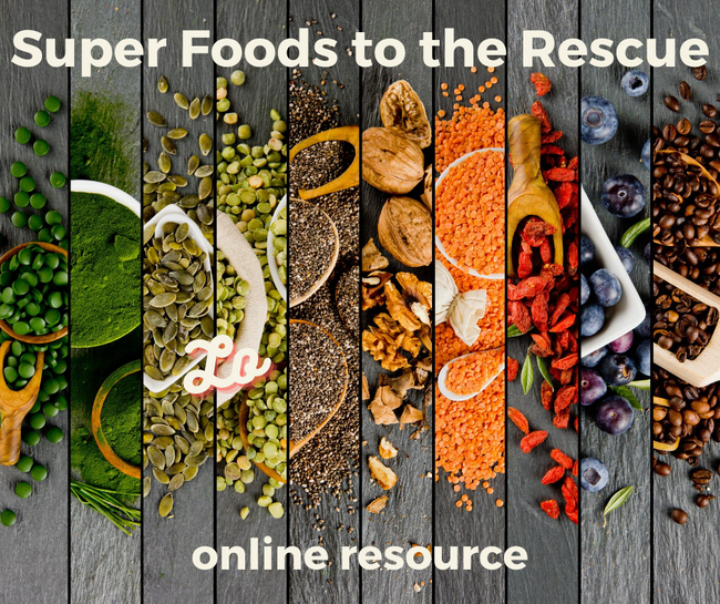 nuts, peas, blueberries and other superfoods