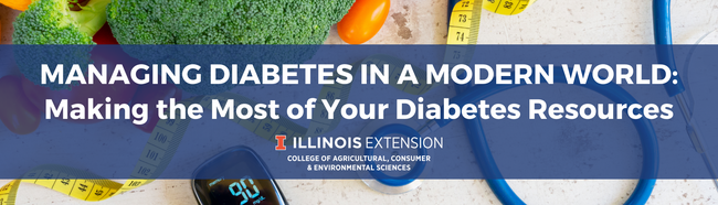 event banner for managing diabetes: making the most of your diabetes resources