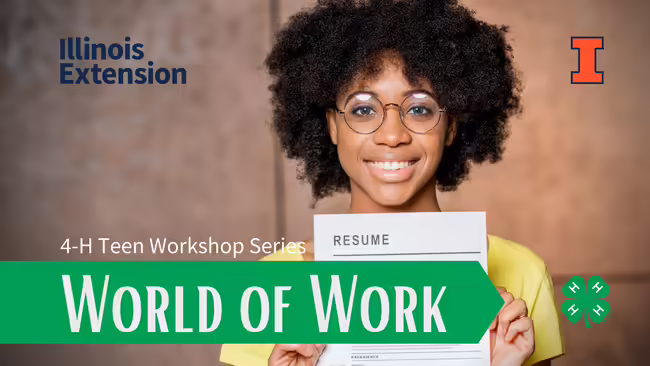 Teen girl with glasses holding a resume