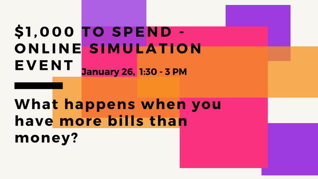 $1000 to Spend: Online Simulation Event