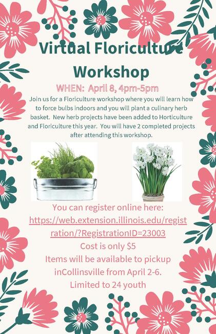 Floriculture Workshop - April 8 - 4:00 pm