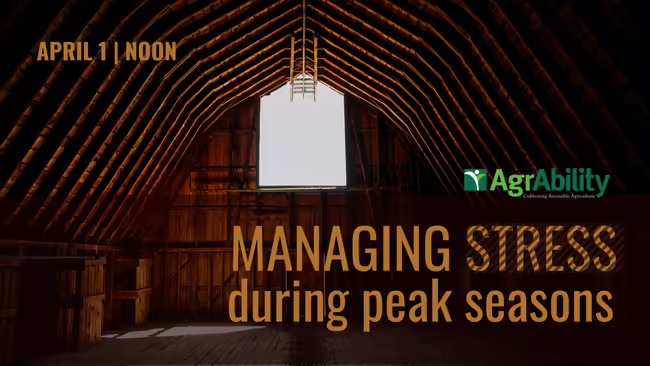 farm barn representing farm stress