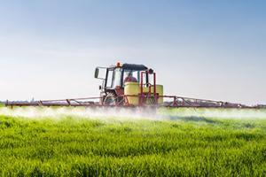 spraying crop fields
