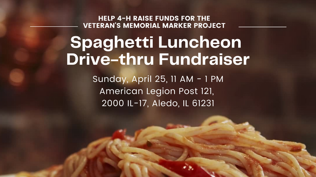 Spaghetti Luncheon Drive-thru Fundraiser