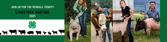 4-H members with animals