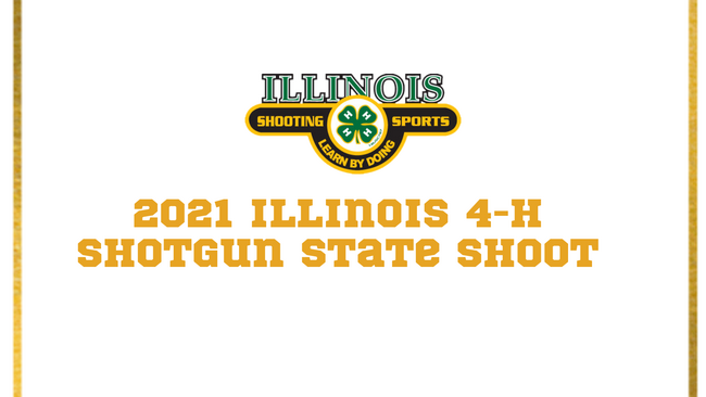 2021 Illinois 4-H Shotgun State Shoot in Yellow on a white background