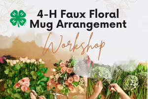 flowers being placed in a mug