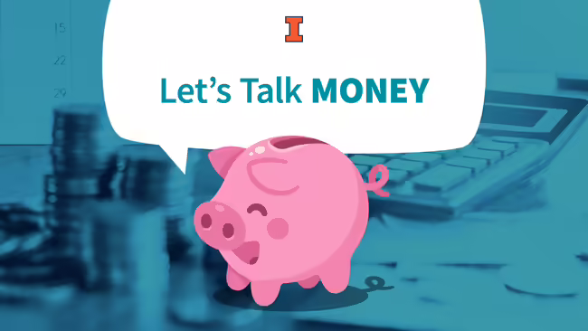 piggy bank with coins and calculator