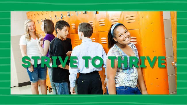 teenagers gathered around school lockers