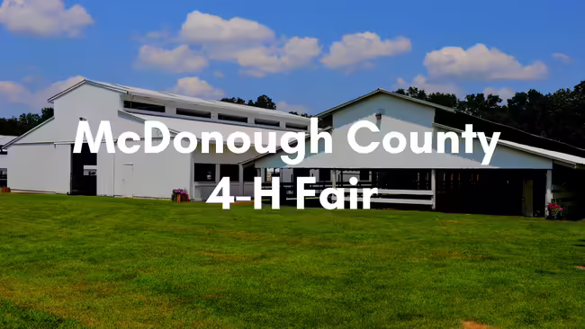 mcdonough county show barn and cattle barn