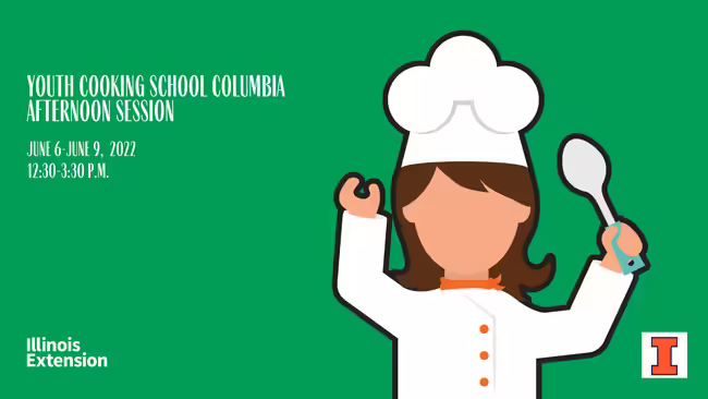 A woman wearing a chefs hat and holding a spoon up.