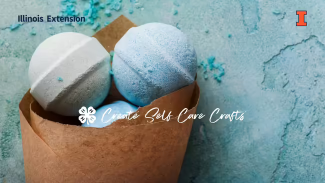 pastel-colored bath bombs in a paper cone against a turquoise textured background