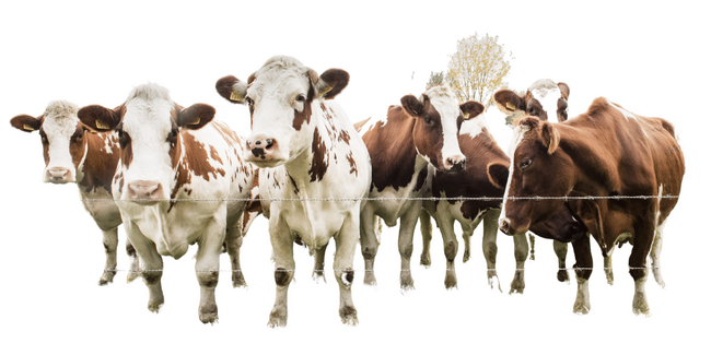 brown and white beef cattle