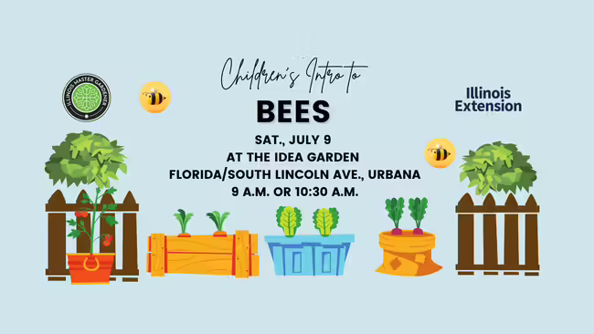 Children's Intro to Bees, Sat., July 9 at 9 a.m. or 10:30 a.m.