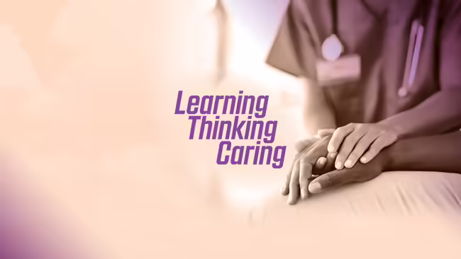 helping hands of caregiver
