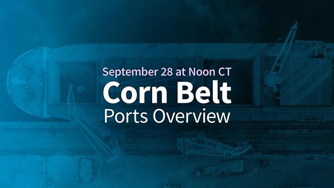 Corn belt ports update: September 28 at noon CT