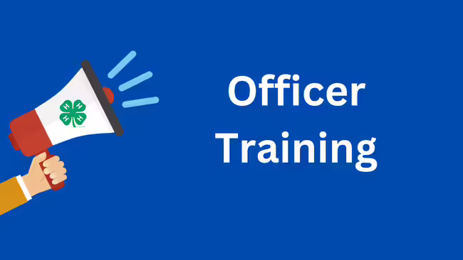 megaphone announcing officer training