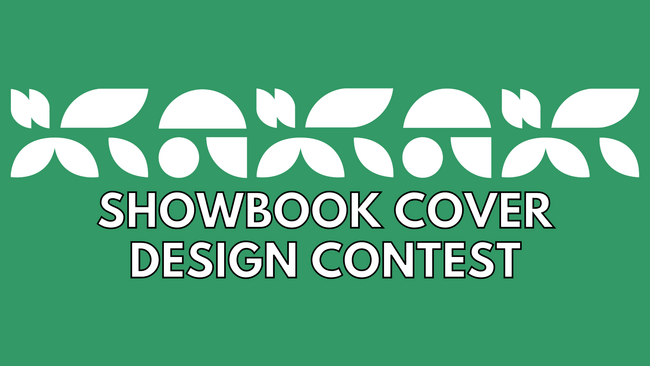 Text reads Showbook Cover Design Contest