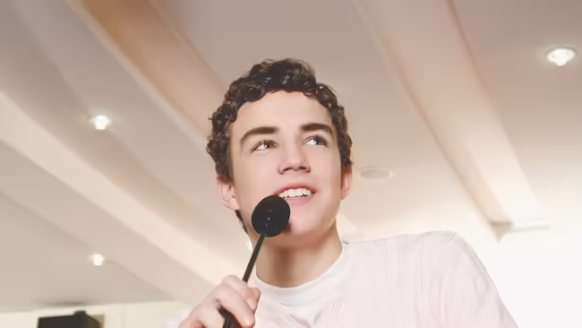 teenager giving a speech
