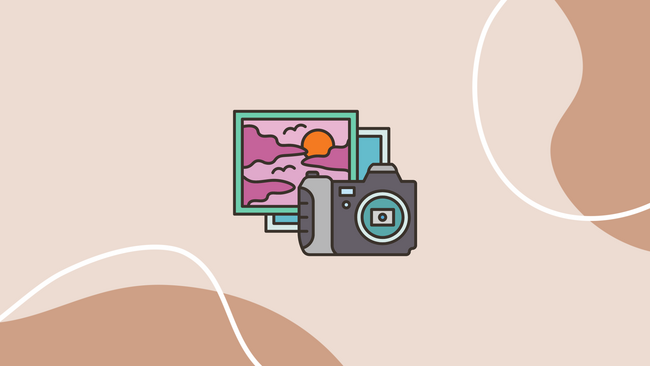 A graphic of a camera