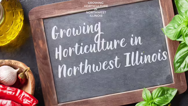 advertising a garden workshop on a chalkboard