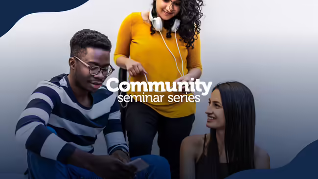 3 diverse people talking