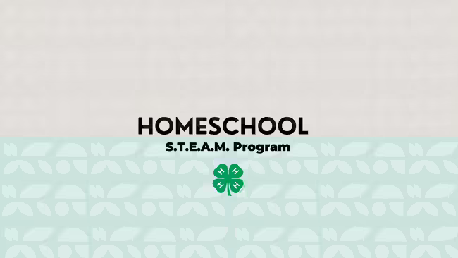 Homeschool STEAM Program with 4-H clover