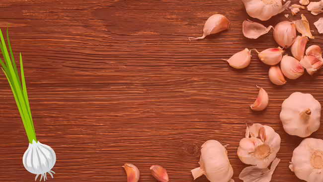 Cover image of garlic laid across the table
