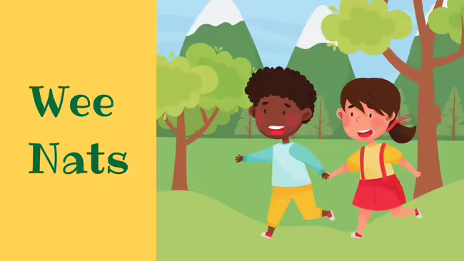 youth hiking outside