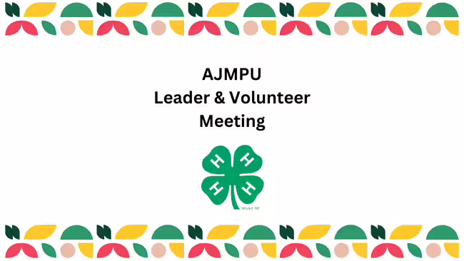 multi color strips with 4-H logo