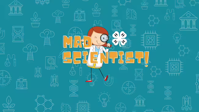 cartoon scientist