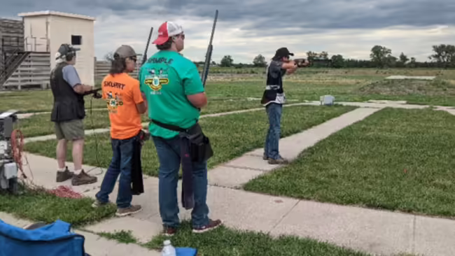 Youth shoot on a range.